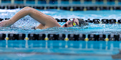 Swimmer in pool