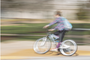 Person on bicycle