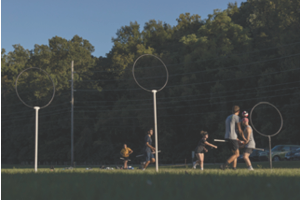 Students playing Quadball