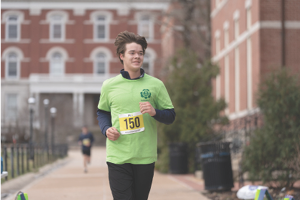 Student running