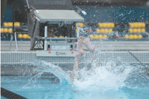 Student swimming